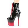 Pleaser - FLAMINGO1020BRH Bottes de plateforme, Pole dance chaussures - Chaussures de pole dance - Noir/Rouge Product image